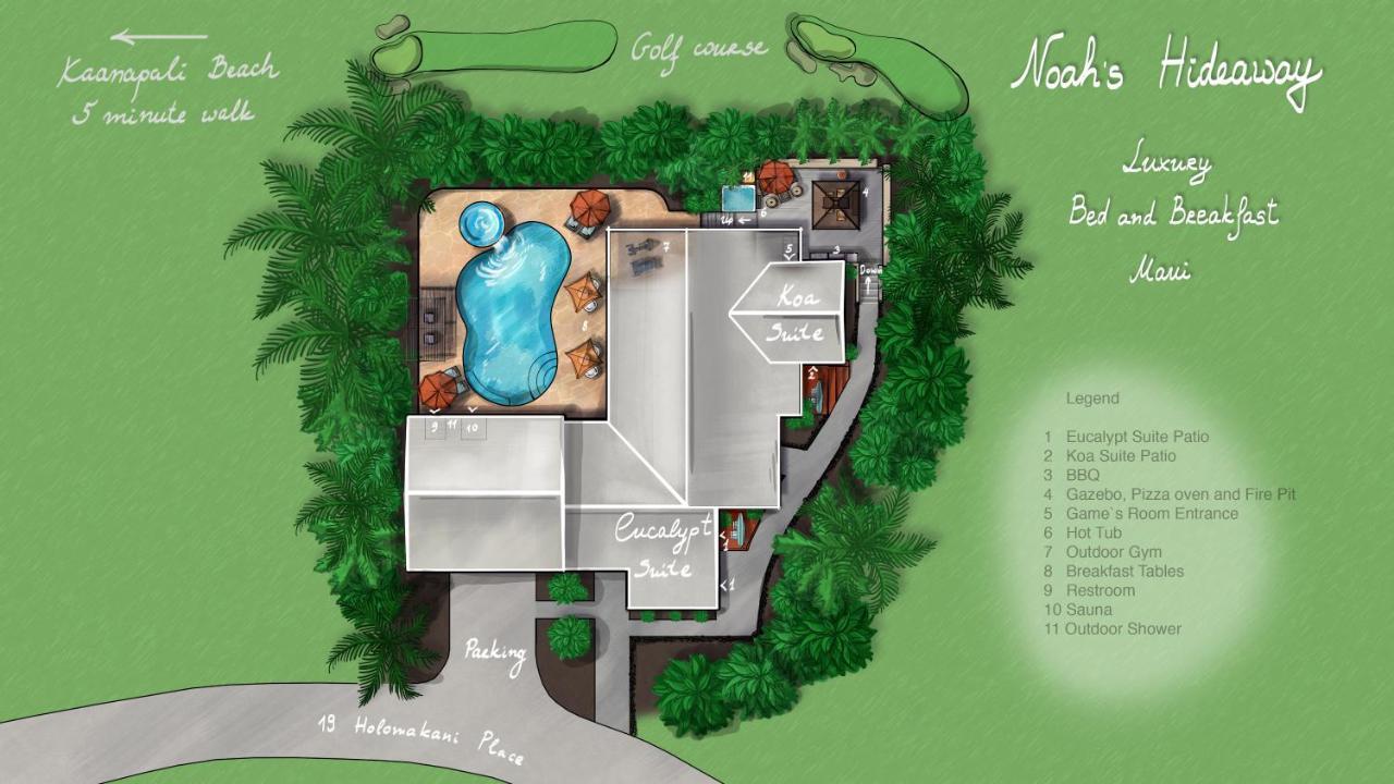 لاهينا Noahs Hideaway Luxury B&B المظهر الخارجي الصورة